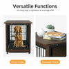 Large Wooden Indoor Dog Kennel Crate-Aroflit