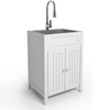 Laundry Room Utility Sink With Cabinet-Aroflit