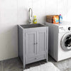 Laundry Room Utility Sink With Cabinet-Aroflit