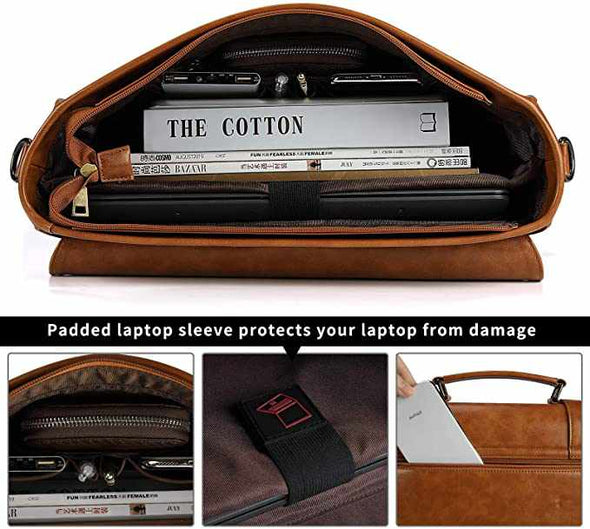 Leather messenger bag – Men’s Laptop bag