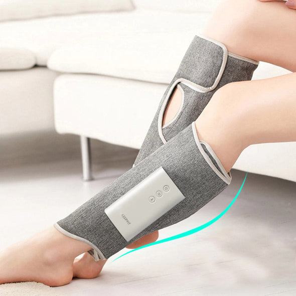 Leg Massager Rechargeable With Air Compression – Multiple Mode – 2600mAh Battery / Grey