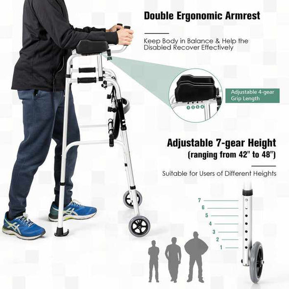 Lightweight Senior Narrow Walker For Adults & Elderly-Aroflit