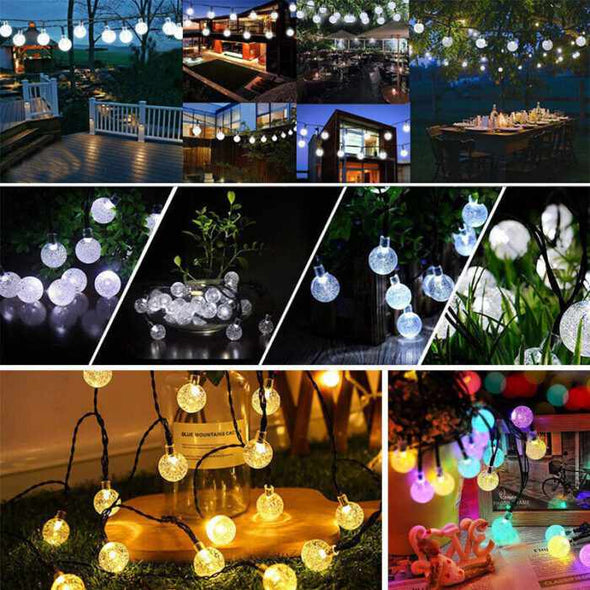 LunaLight™ 50 LEDs Solar Powered String Lights