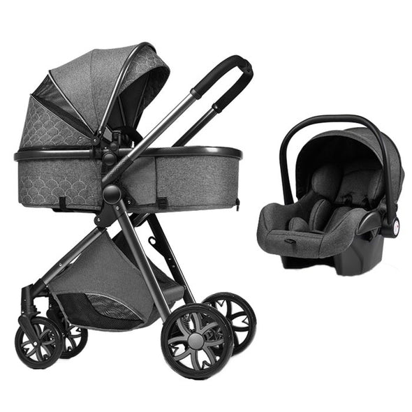 Luxury Baby Stroller – 3 In 1 Multi-Functional