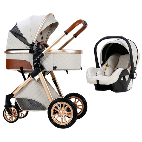 Luxury Baby Stroller – 3 In 1 Multi-Functional