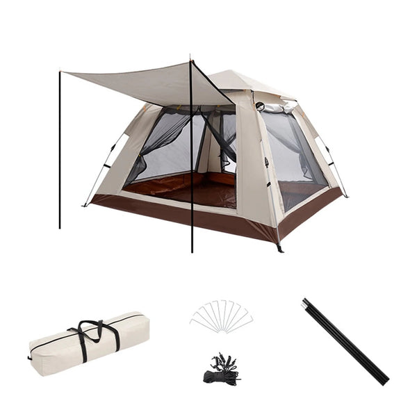 4-Person Automatic Pop-Up Tent, Durable, Lightweight, Easy Setup