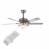 Mid-Century Modern Ceiling Fan Light With Remote-Aroflit