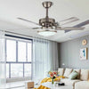 Mid-Century Modern Ceiling Fan Light With Remote-Aroflit