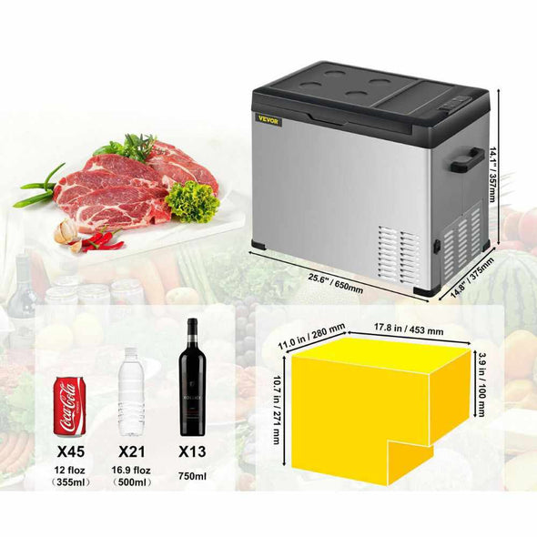 Mini Car Refrigerator Portable Small Fridge Freezer