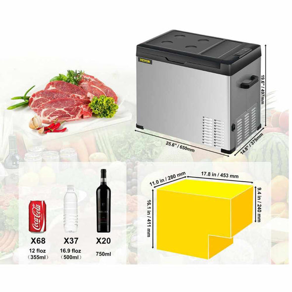 Mini Car Refrigerator Portable Small Fridge Freezer