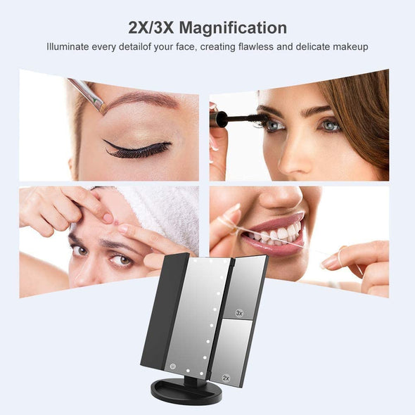 MirrorTech™ LED Touch Screen Makeup Mirror