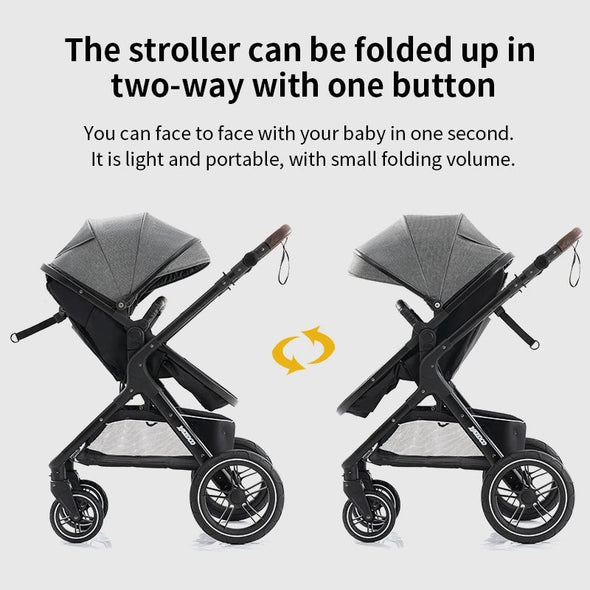 MyBabyRide™ 3 in 1 Portable Luxury Baby Stroller