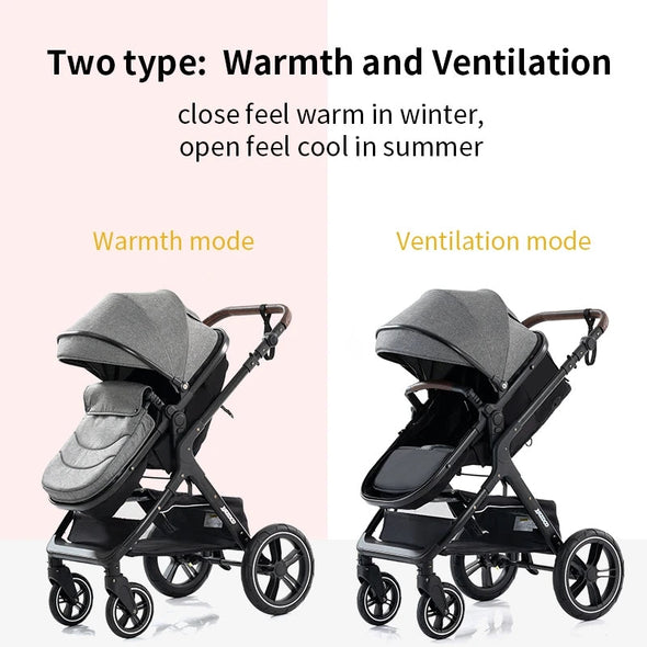 MyBabyRide™ 3 in 1 Portable Luxury Baby Stroller