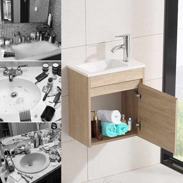 Narrow Bathroom Vanity Sink For Small Space-Aroflit