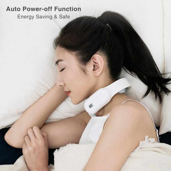 Neck Massager Smart Cervical with Hot Compress Relaxation Mode – 1600mAh Battery / Blue