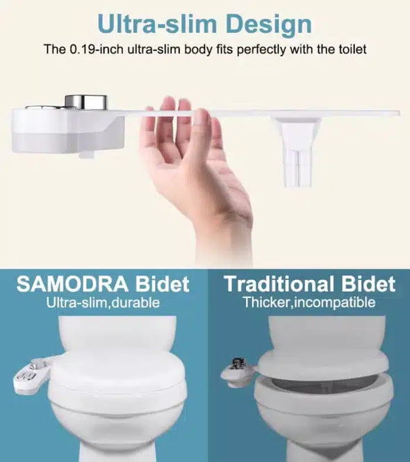 Non-Electric Bidet Toilet Water Sprayer Attachment