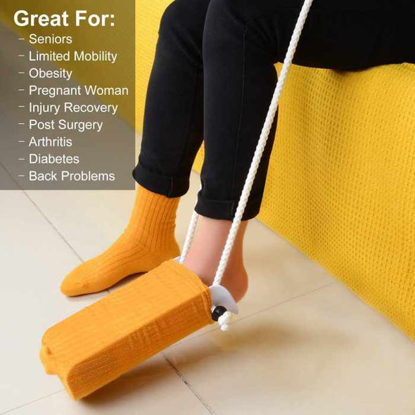 OarKoo™ Sock Aid Kit, Sock Remover, Shoe Helper with Long Shoe Horn
