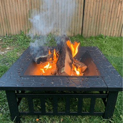 Outdoor Backyard Patio Wood Burning Fire Pit Grills-Aroflit