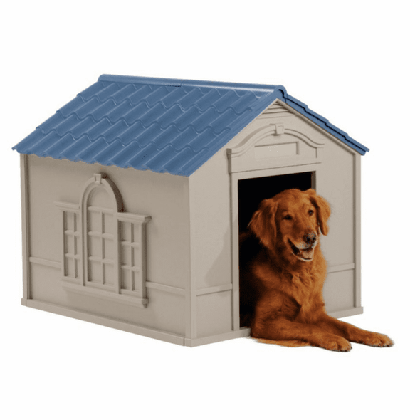Outdoor Extra-Large Insulated Plastic Dog House-Aroflit