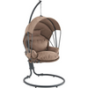 Outdoor Hanging Egg Chair With Stand-Aroflit