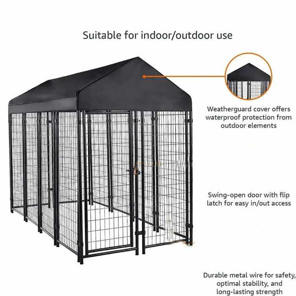 Outdoor Heavy Duty Extra Large Dog Kennel-Aroflit