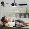 Outdoor Patio Ceiling Fan With Light & Remote-Aroflit