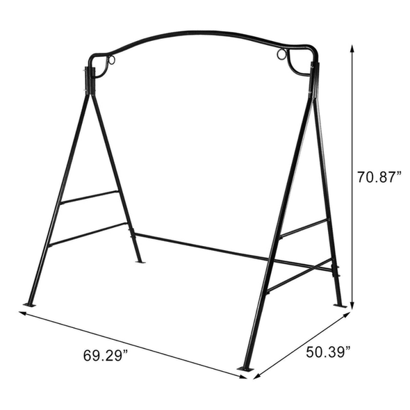 Outdoor Patio Porch Hanging Swing Chair With Stand-Aroflit