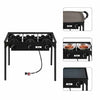 Outdoor Propane Gas 3-Stoves Burner Cooker Stand-Aroflit