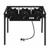 Outdoor Propane Gas 3-Stoves Burner Cooker Stand-Aroflit