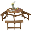 Outdoor Wooden Picnic Table And Bench-Aroflit