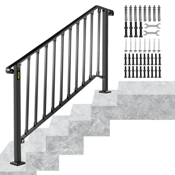 Outdoor Wrought Iron Staircase Handrail