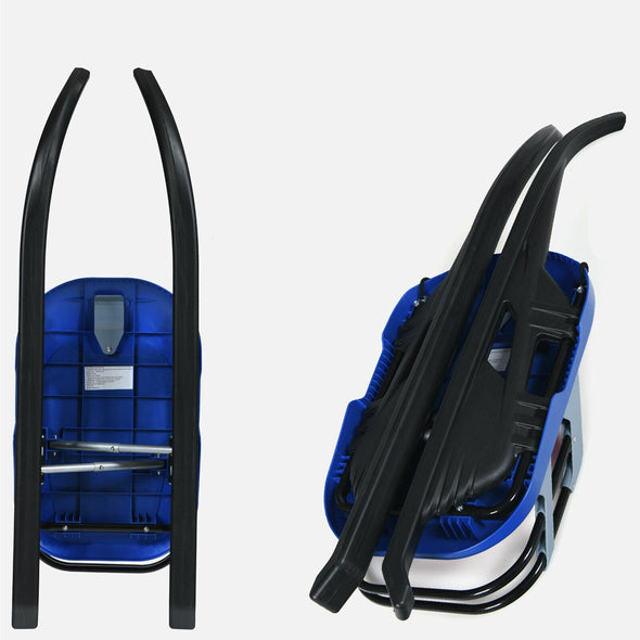 Premium Winter Kids Folding Snow Slider Ice Sled with Pull Rope