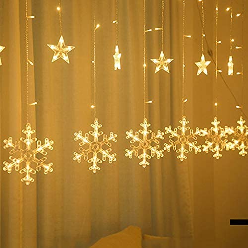 PartyLight™ Snowflake Curtain Lights Christmas Window Decoration