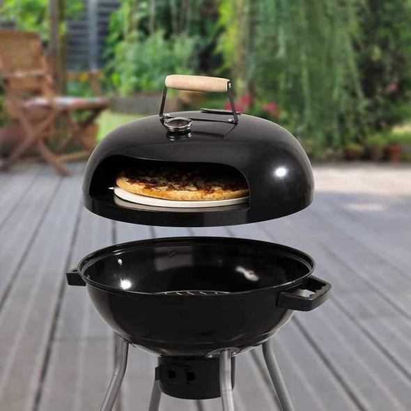 Portable BBQ Outdoor Round Barbecue Pizza Grill