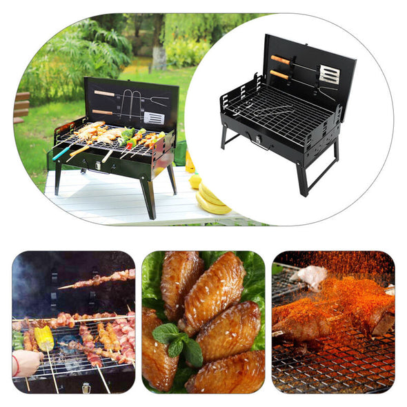 Portable Folding Charcoal Camping Barbecue Grill