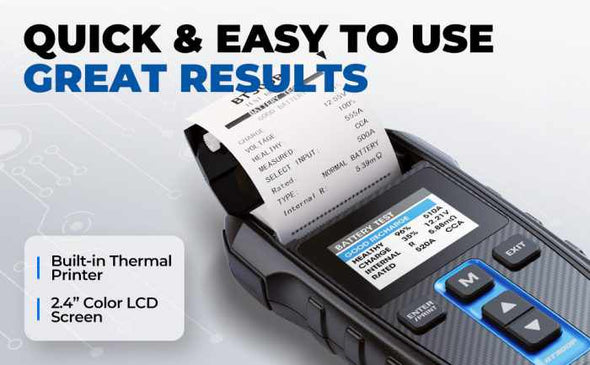 PowerLab™ Car Battery Tester with Built-in Printer