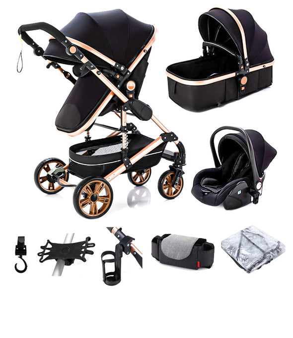 Premium Baby Pram – 3 In 1 Multi-Functional