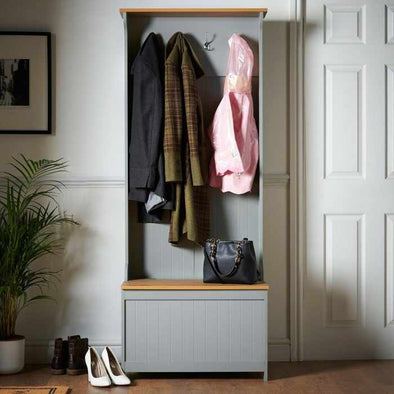 RackUp™ Hallway Shoe Storage Coat Rack Stand & Bench