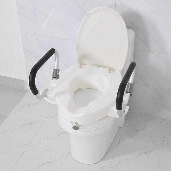 Raised Toilet Seat with Arms-Aroflit
