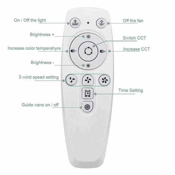 Remote Control Ceiling Fan With Lights-Aroflit