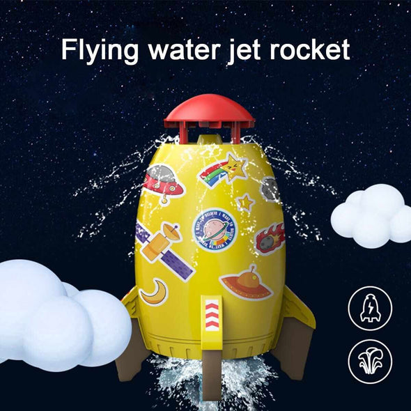 Rocket Sprinkler Toy Water Play Space Rocket Launcher
