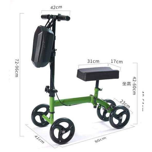 RollWay™ Rollator Walker with Seat: 4-Wheel Lightweight Mobility Aid