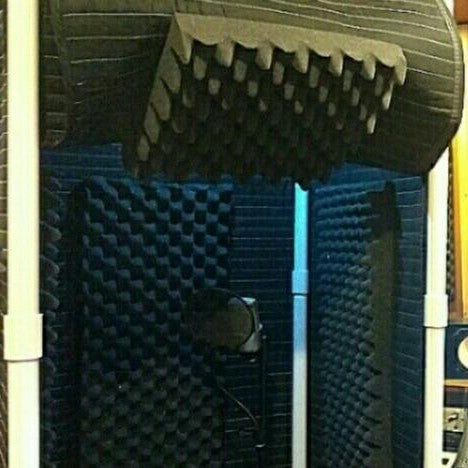 Portable Soundproof Vocal Recording Isolation Booth - Easy Setup, Durable