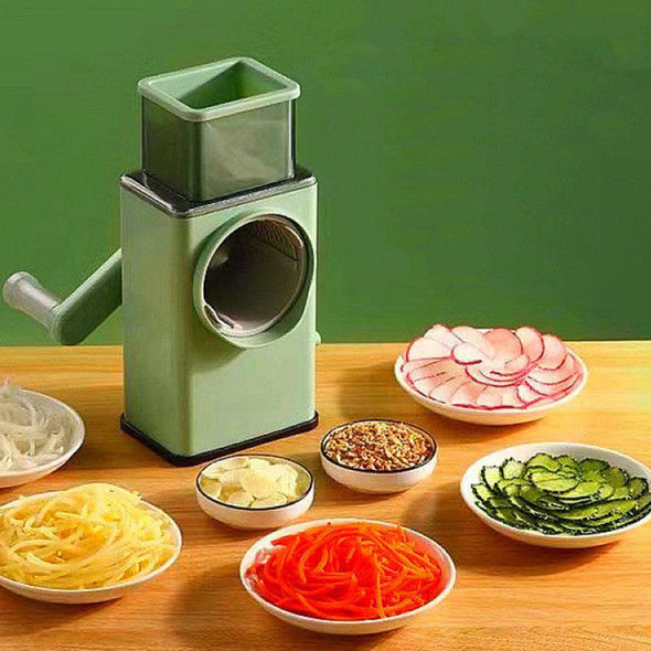 Heavy Duty Manual Rotary Vegetable Julienne Cutter Slicer Shredder