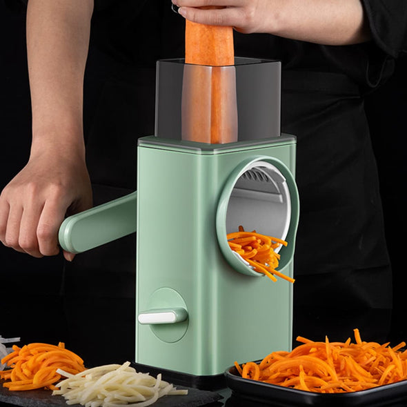 Heavy Duty Manual Rotary Vegetable Julienne Cutter Slicer Shredder