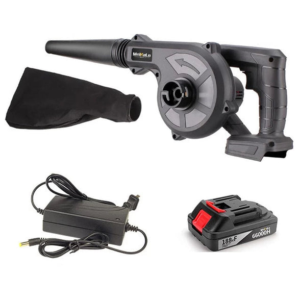Handheld Cordless Electric Leaf Blower with Battery & Suction Feature