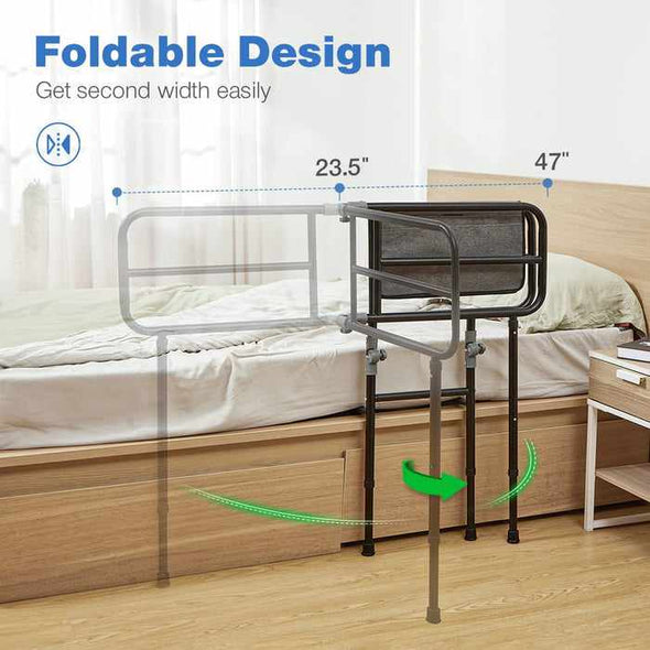 Seniors Adults Side Bed Safety Rails Assist Bars-Aroflit