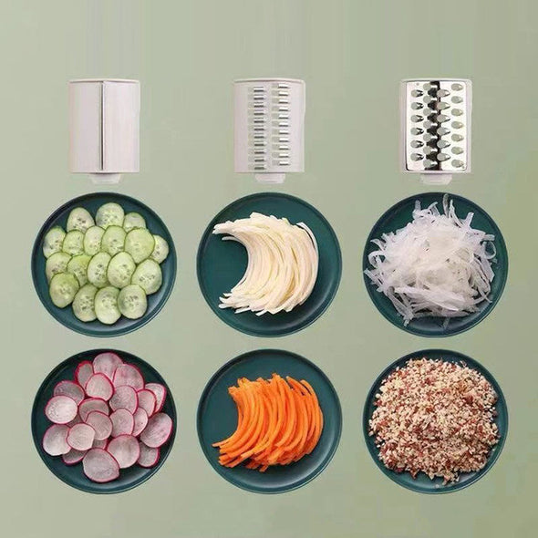Heavy Duty Manual Rotary Vegetable Julienne Cutter Slicer Shredder