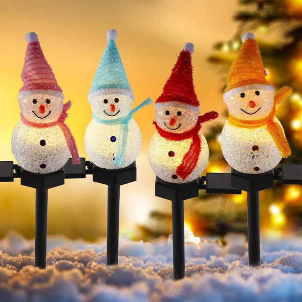 SnowLight™ Snowman Solar Christmas Lights Outdoor Decoration