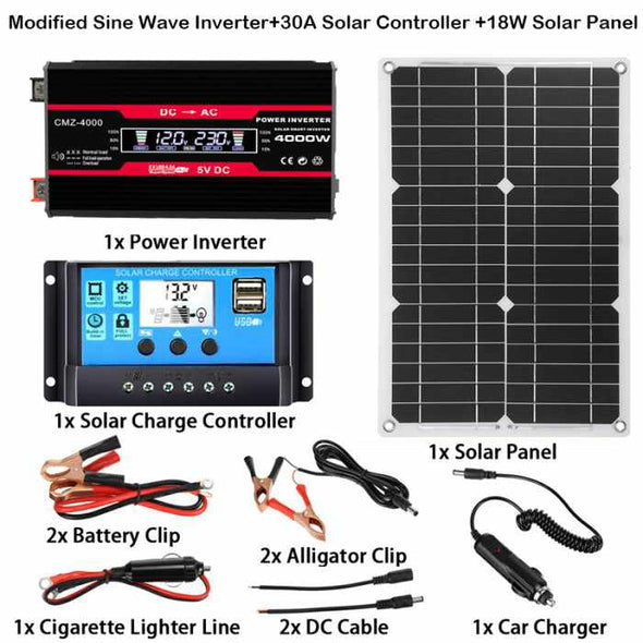 Solar Panel System Power Generation Kit